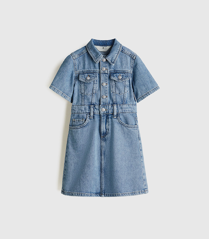 Cotton denim dress