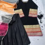 Multi colour jorjet outfit