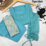 Pastel Designer Georgette Outfit (Full Set)