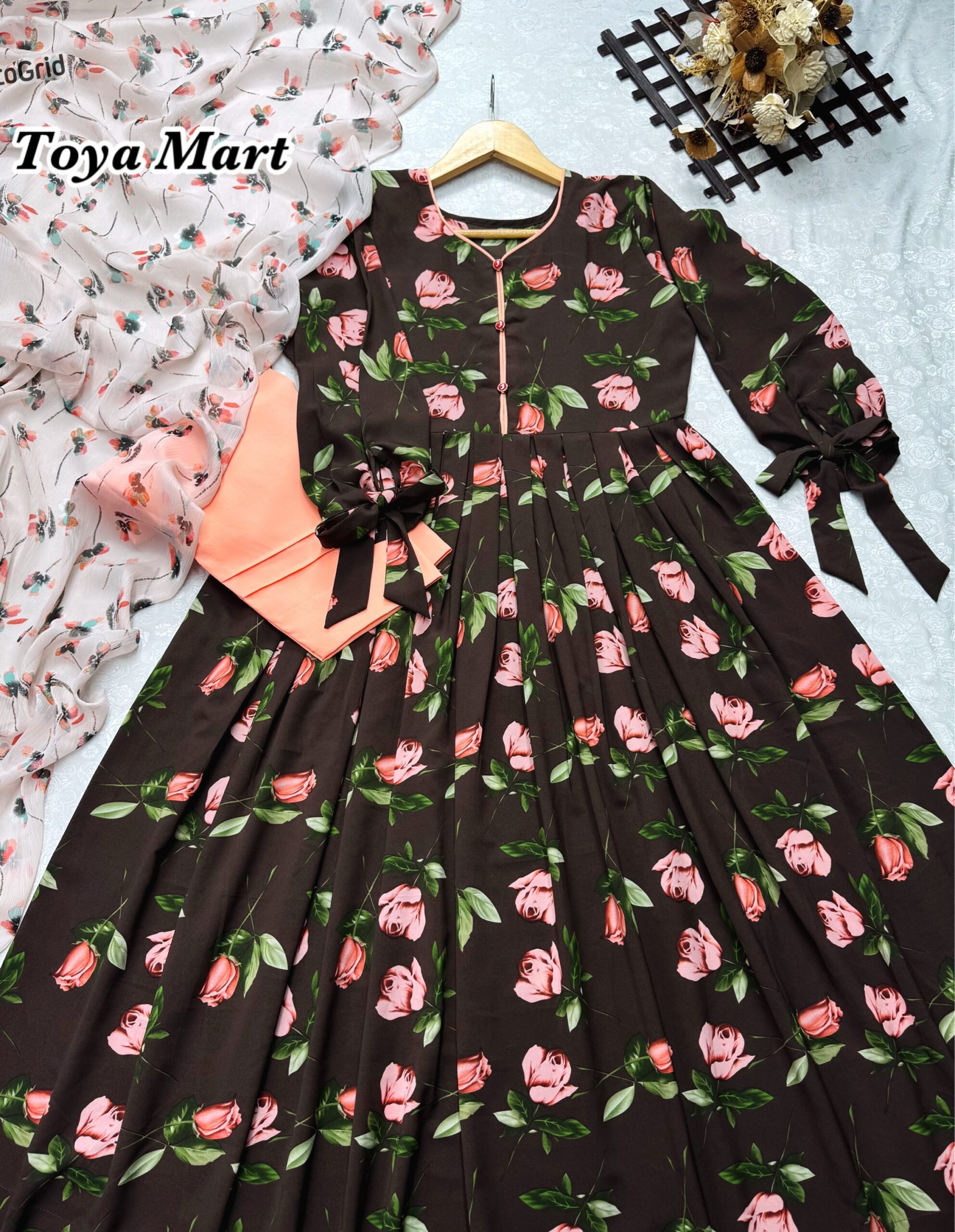 created-by-photogrid-2053 Coffee gown - Image 1