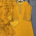 Mastard colour Khub Ei sundor ekta dress