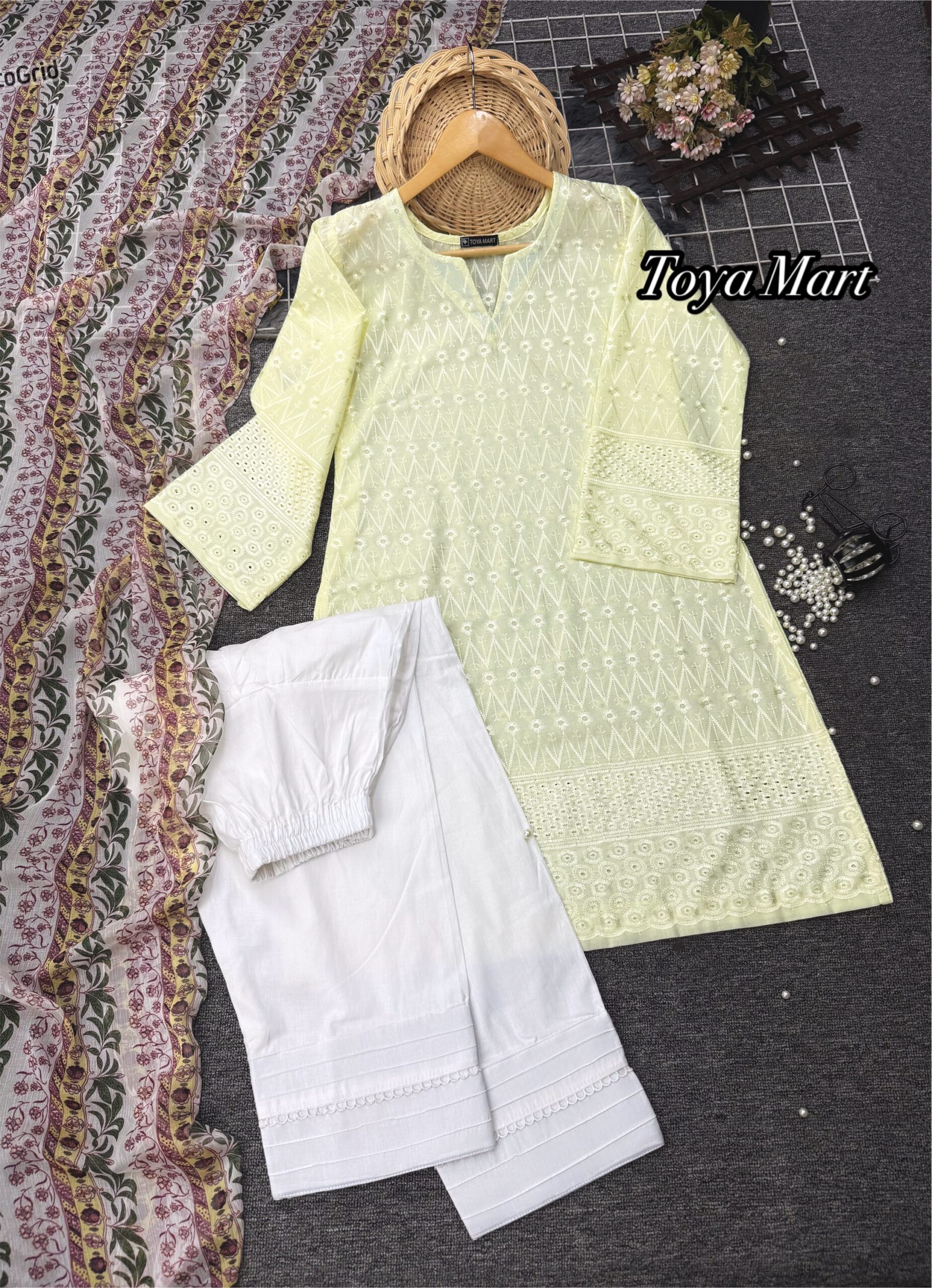 created-by-photogrid-1709 Only 780/- premium chicken Kari outfit💁 - Image 1